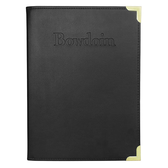 Classic Standard Folder with Embossed Bowdoin from Carolina Sewn