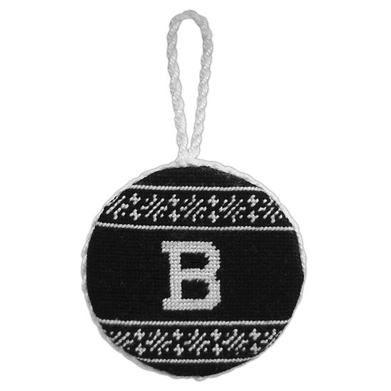 Bowdoin B Fair Isle Ornament from Smathers & Branson