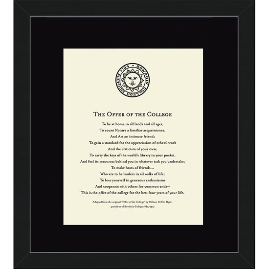 The Offer of the College Framed Print