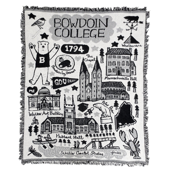 Bowdoin College Blanket from Julia Gash