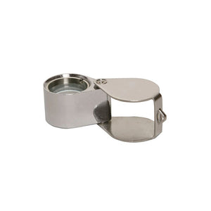 Nickel plated magnifier loupe