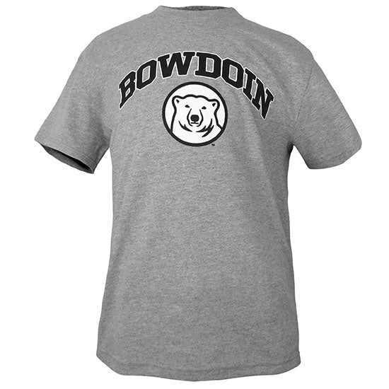 Youth Tee with Bowdoin & Mascot Medallion from Champion