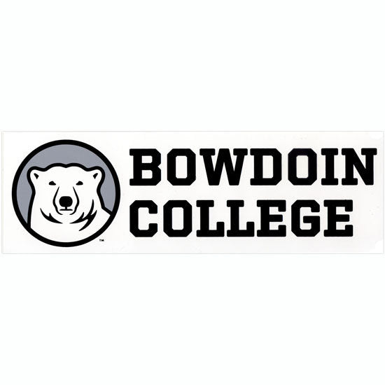 Bowdoin College Bumper Sticker with Bear