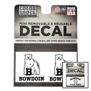 Montage of 2 styles of mini Bowdoin decal.