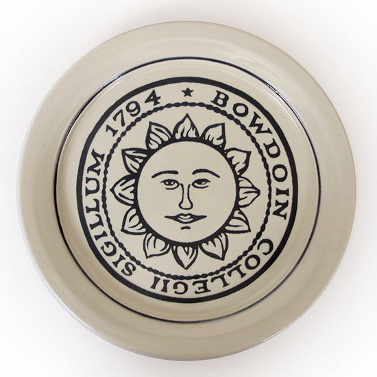 Bowdoin Seal Plate from Great Bay Pottery