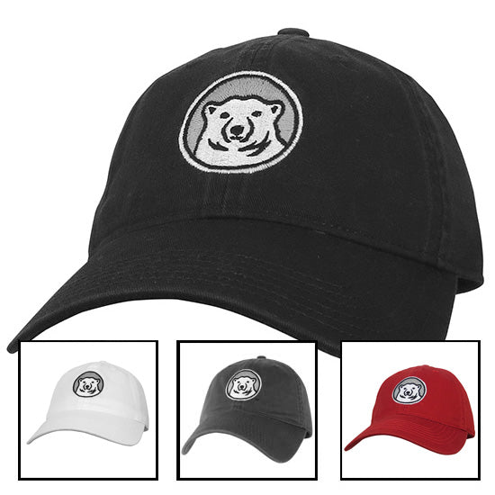 Relaxed Twill Hat with Bear Medallion