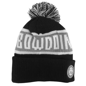 Left side of hat with word BOWDOIN.