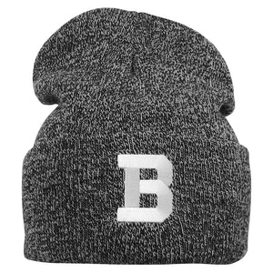 Bueller Marled Cuff Hat with B from Logofit