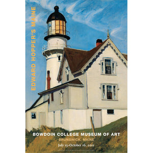 Edward Hopper's Maine exhibition poster.