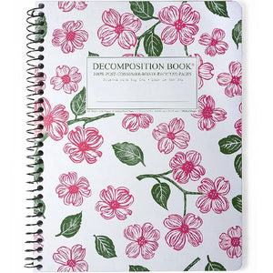 Coilbound Decomposition Book with cover image of dogwood flowers