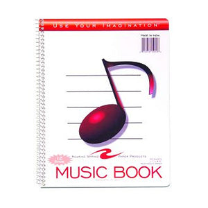 12 Stave Music Notebook