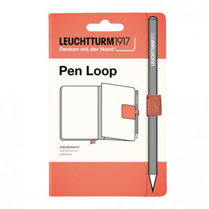 Elastic pen loop and packaging in Bellini peach