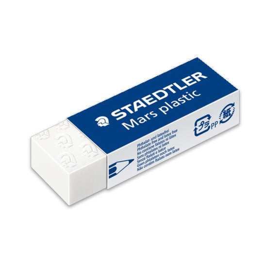 White plastic eraser.