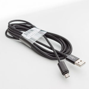 Black braided USB-C Cable.