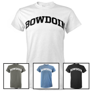 Four colors of Arched Bowdoin Tee